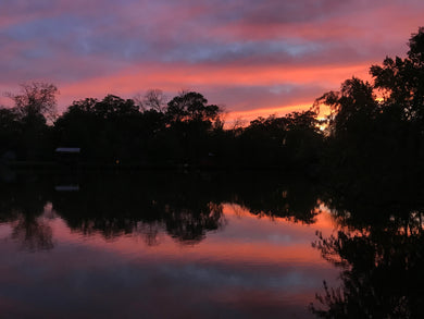 Lakeside Sunset Postcard